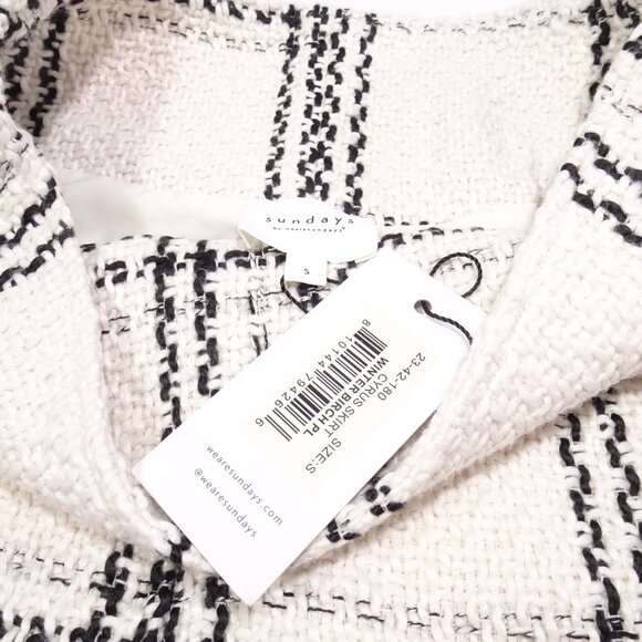 NWT Sundays by wearesundays Women's Cyrus Skirt Winter Birch Plain NWT 250 Sz S - Picture 6 of 8